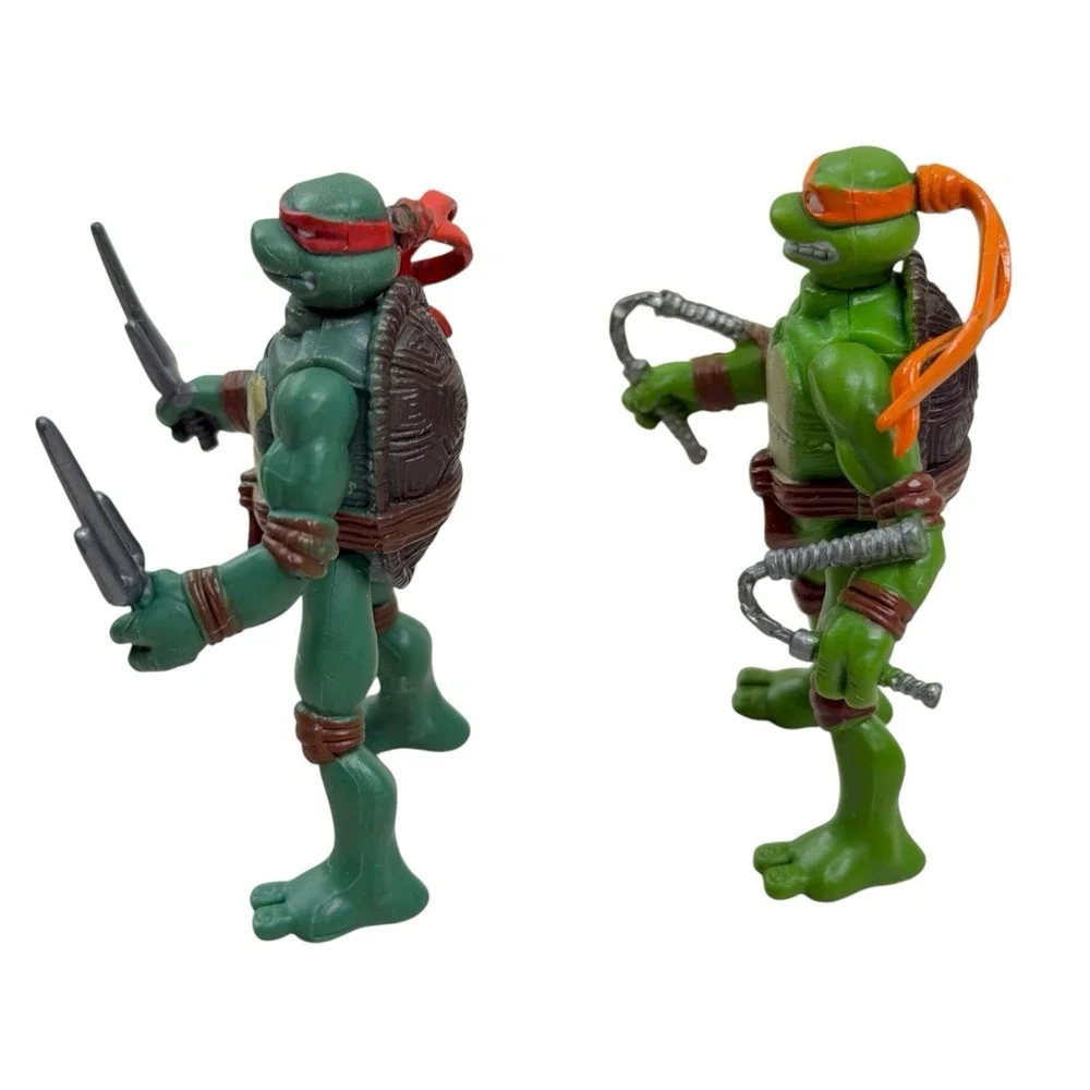 Vintage 2006 TMNT Movie Mini Action Figure Complete Lot‎ Turtles & Splinter 2.5